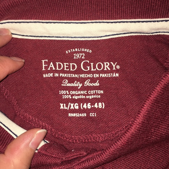 Faded Glory Short Sleeve Men’s Polo Shirt XL - Picture 3 of 6